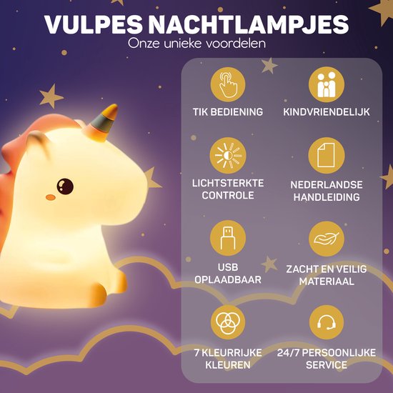 Lampka nocna w kształcie jednorożca - DreamCrest-Trend Polska