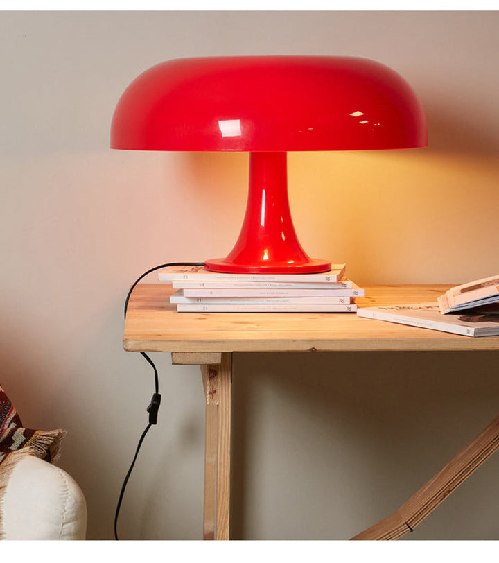 LAMPKA PADDENSTOŁOWA LED PROJEKTANTA - MODERNISTYCZNY MINIMALIZM DO SYPIALNI I SALONU-Pomarańczowy-EU Wtyczka-Trend Polska