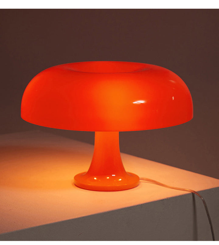 LAMPKA PADDENSTOŁOWA LED PROJEKTANTA - MODERNISTYCZNY MINIMALIZM DO SYPIALNI I SALONU-Pomarańczowy-EU Wtyczka-Trend Polska