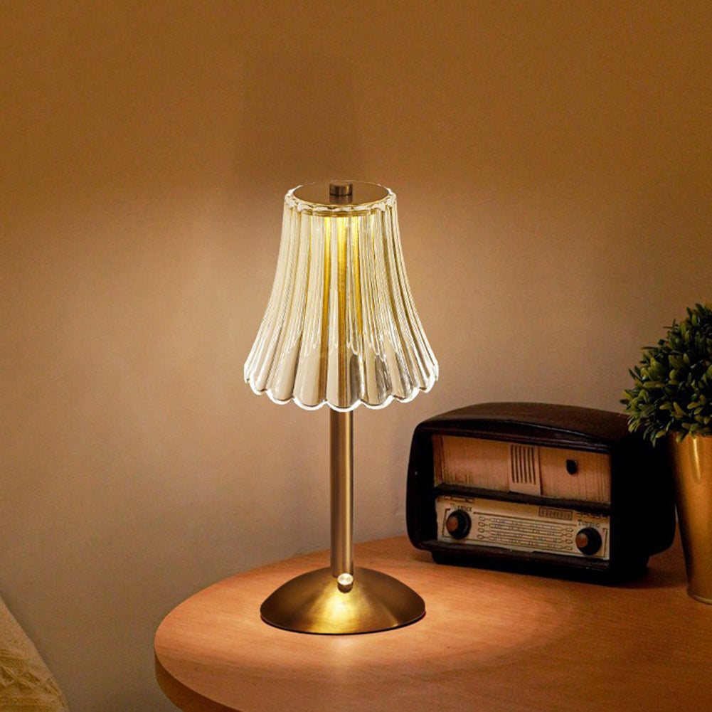 Lampka stołowa LED retro USB ładowana - BrillianceGlow-Trend Polska