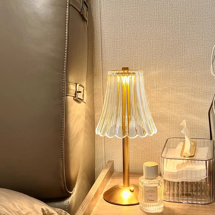 Lampka stołowa LED retro USB ładowana - BrillianceGlow-Trend Polska