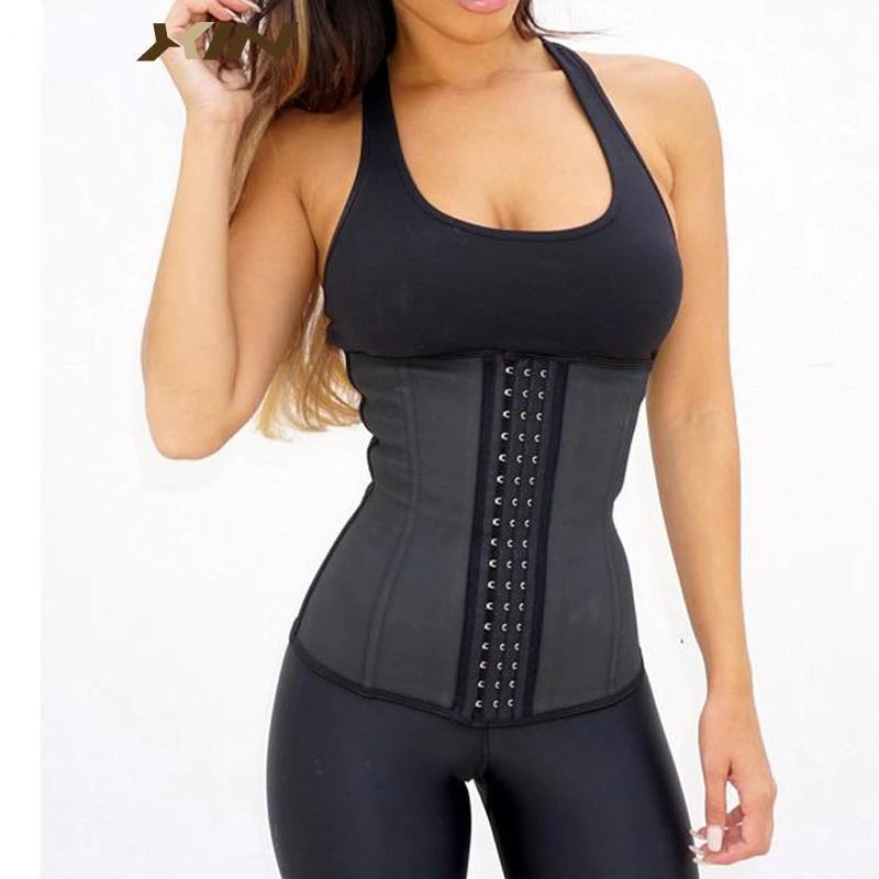 Lateksowy Trener Talii - Isabella-Czarny-XS-Trend Polska