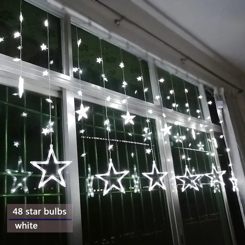 LED Gwiezdna Girlanda - StarryGlow-Ciepły/dowcipny-Sterowanie przyciskiem-Trend Polska