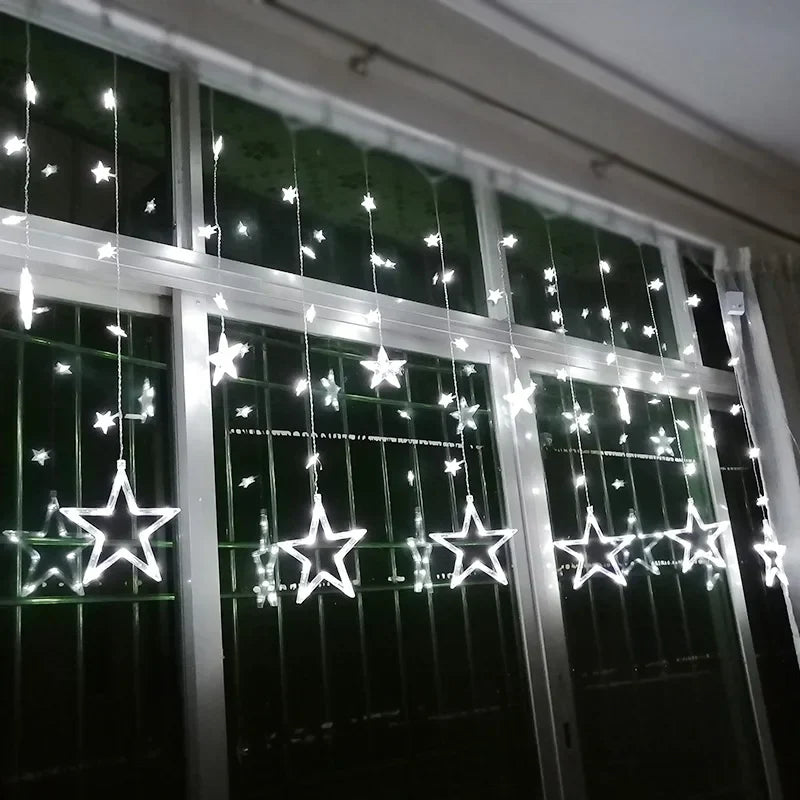 LED Gwiezdna Girlanda - StarryGlow-Ciepły/dowcipny-Sterowanie przyciskiem-Trend Polska