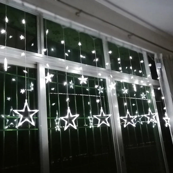 LED Gwiezdna Girlanda - StarryGlow-Ciepły/dowcipny-Sterowanie przyciskiem-Trend Polska
