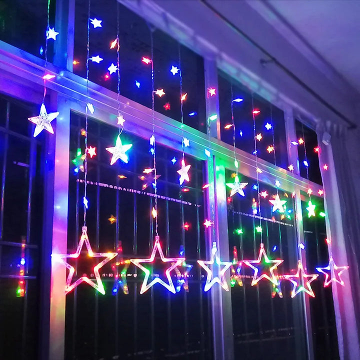 LED Gwiezdna Girlanda - StarryGlow-Ciepły/dowcipny-Sterowanie przyciskiem-Trend Polska