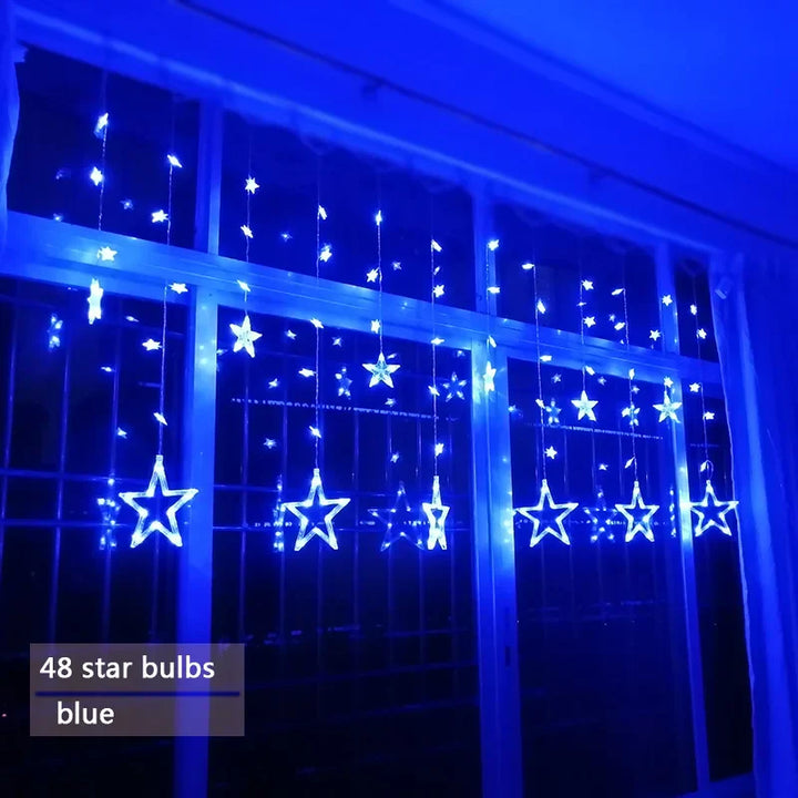 LED Gwiezdna Girlanda - StarryGlow-Ciepły/dowcipny-Sterowanie przyciskiem-Trend Polska