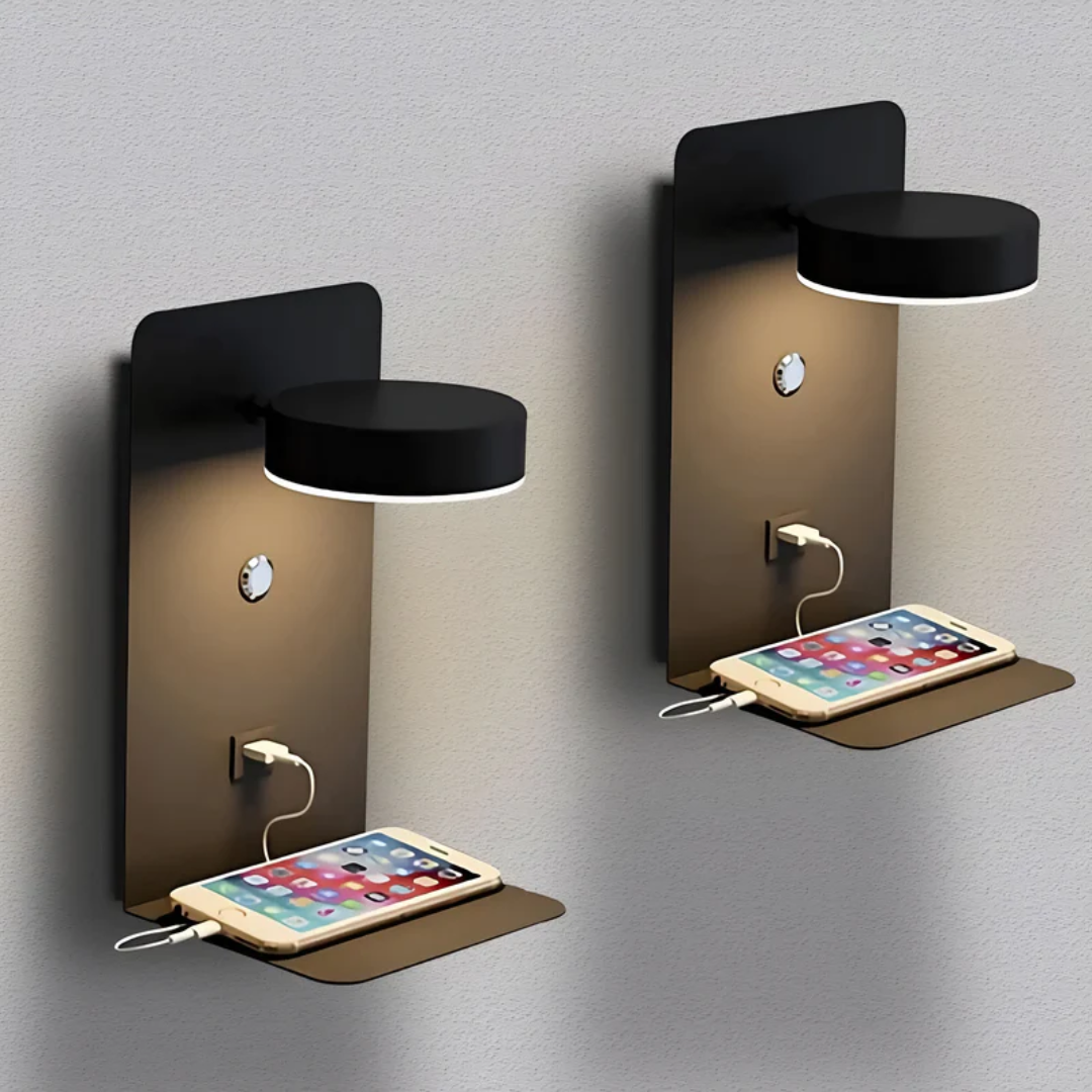 LED Lampa ścienna - PowerGlow-czarny-EU-Trend Polska