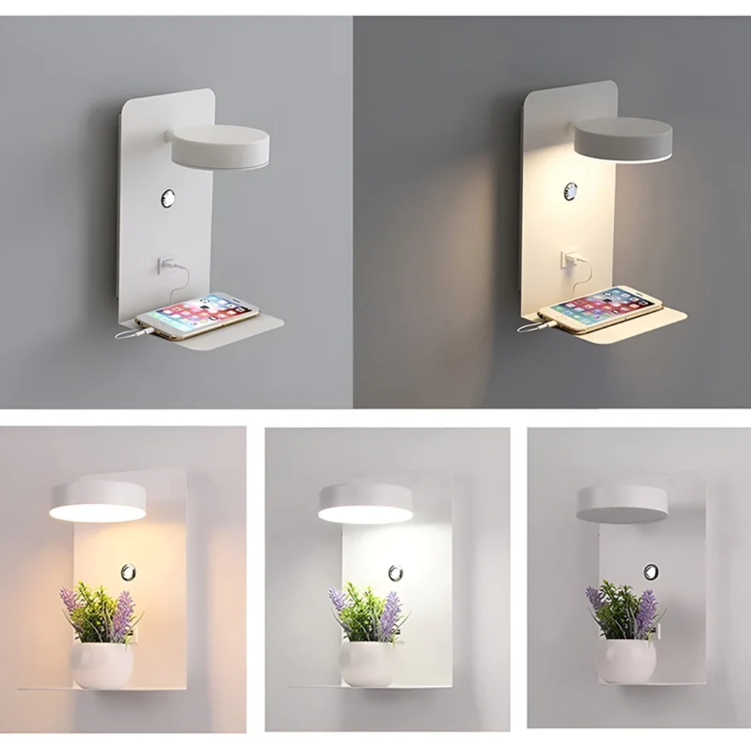 LED Lampa ścienna - PowerGlow-czarny-EU-Trend Polska