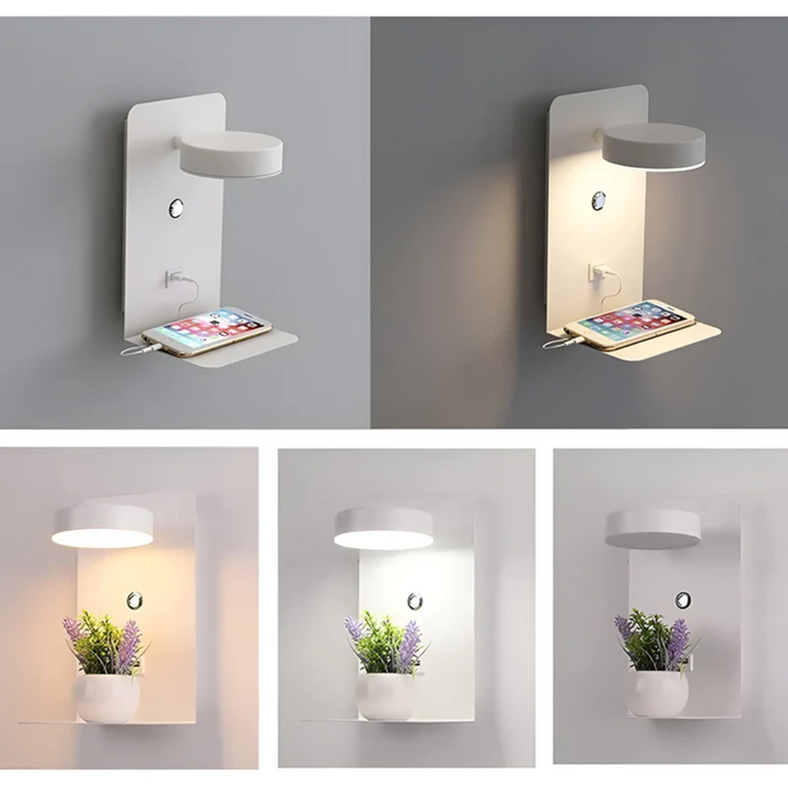 LED Lampa ścienna - PowerGlow-czarny-EU-Trend Polska