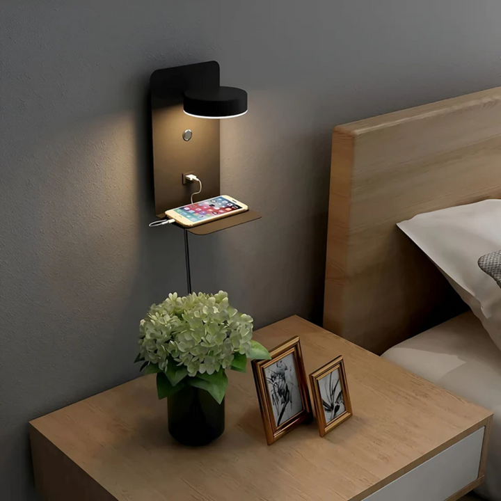 LED Lampa ścienna - PowerGlow-czarny-EU-Trend Polska