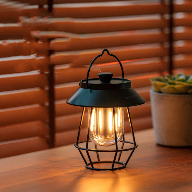 LED Lampa Turystyczna - CampGlow-Czarny-Trend Polska
