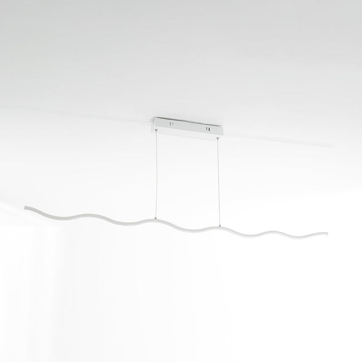LED Lampa Wisząca z Modnym Wzorem Fal – WaveGlow-Czarny-Ciepłowit-Trend Polska