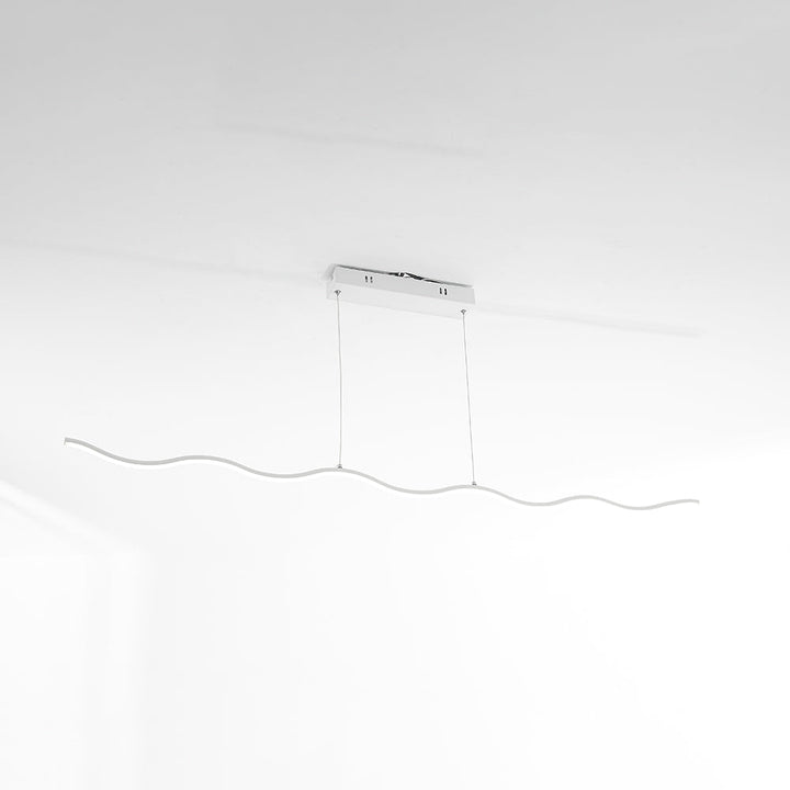 LED Lampa Wisząca z Modnym Wzorem Fal – WaveGlow-Czarny-Ciepłowit-Trend Polska