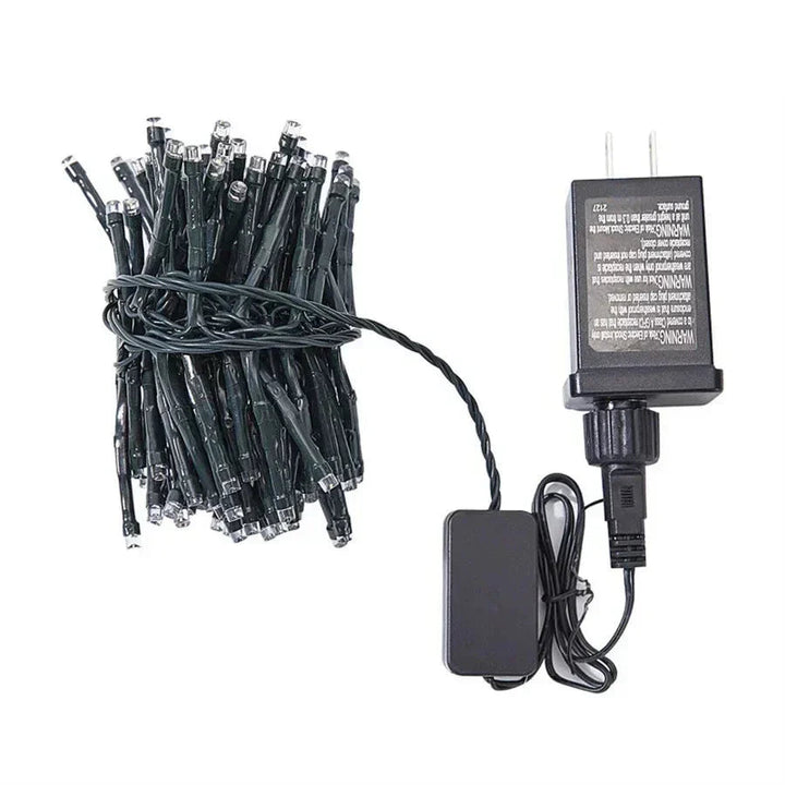 LED Meteor Shower Outdoor Lighting – Lumi-Biały-1 Łańcuch 1 Adapter-Trend Polska