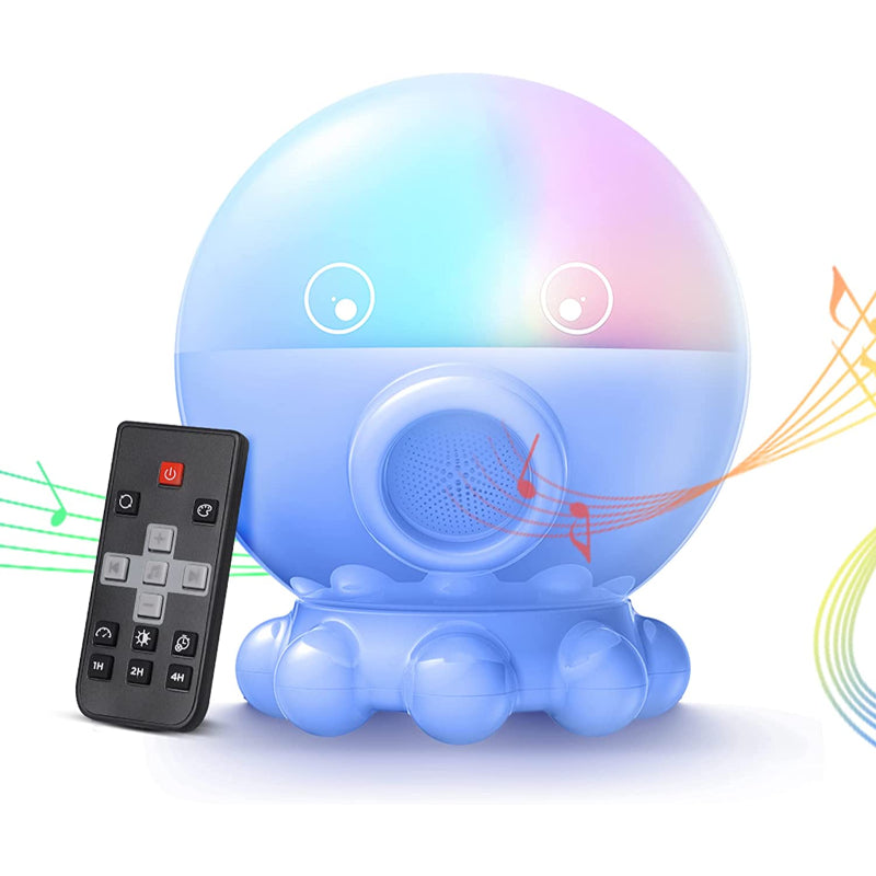 LED Nocna lampka z projekcją oceanu i nieba gwiaździstego + funkcja muzyki - DreamAura-Niebieski-Trend Polska
