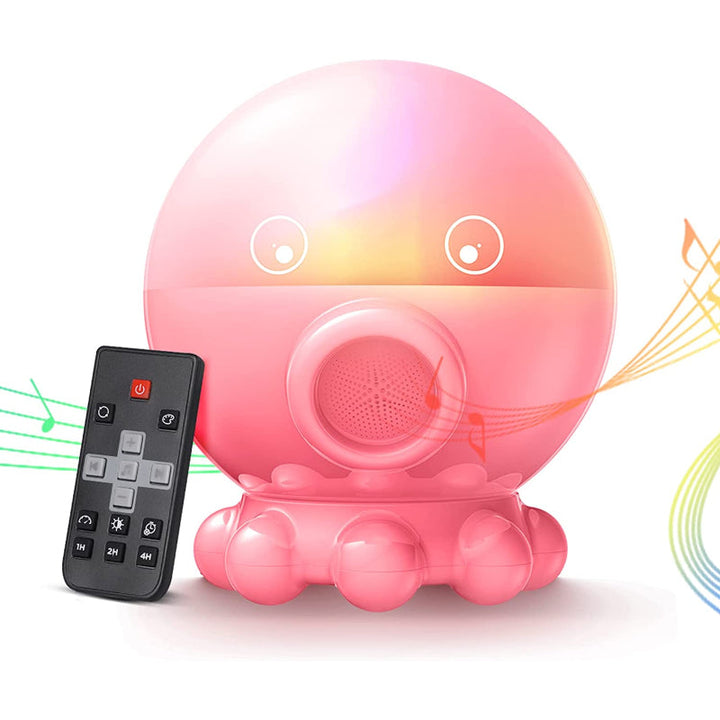 LED Nocna lampka z projekcją oceanu i nieba gwiaździstego + funkcja muzyki - DreamAura-Różowy-Trend Polska