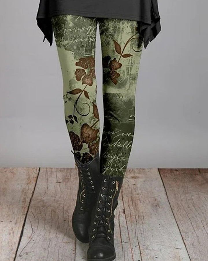 Legginsy Bohemian Retro z etnicznymi wzorami – Ziva-S-1-Trend Polska