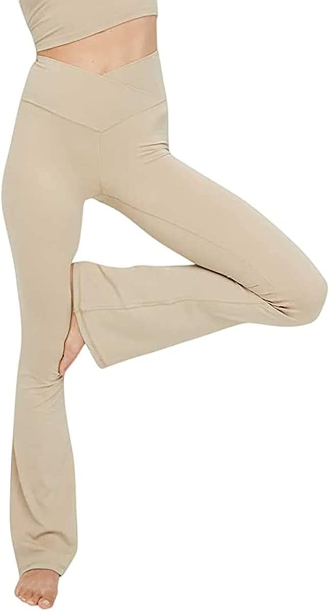 Legginsy do jogi z rozszerzanymi nogawkami - VFit-Kaki-2XS-Trend Polska