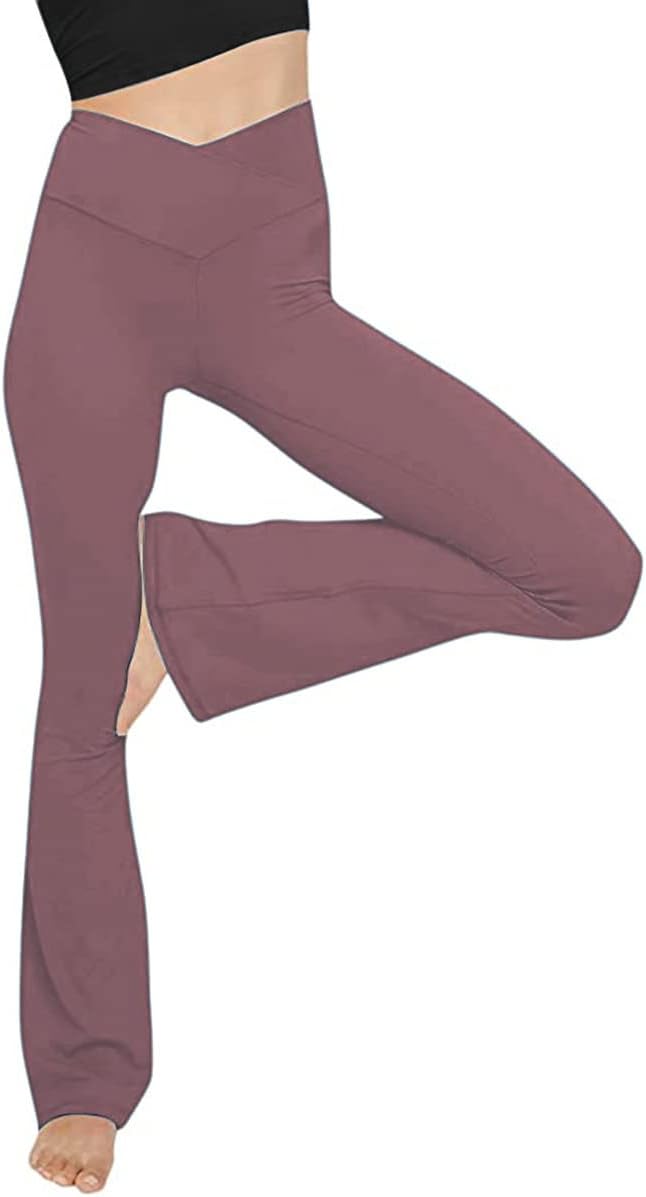 Legginsy do jogi z rozszerzanymi nogawkami - VFit-Szary Różowy-2XS-Trend Polska