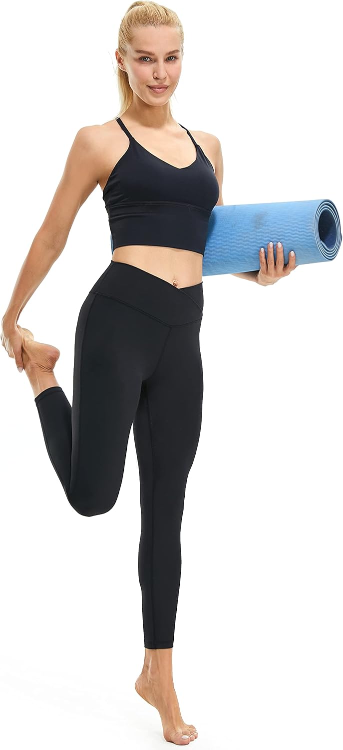 Legginsy do jogi z rozszerzanymi nogawkami - VFit-Czarny-2XS-Trend Polska