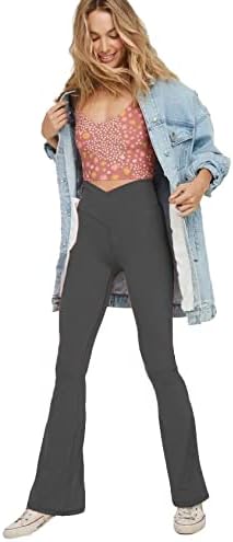 Legginsy do jogi z rozszerzanymi nogawkami - VFit-Czarny-2XS-Trend Polska