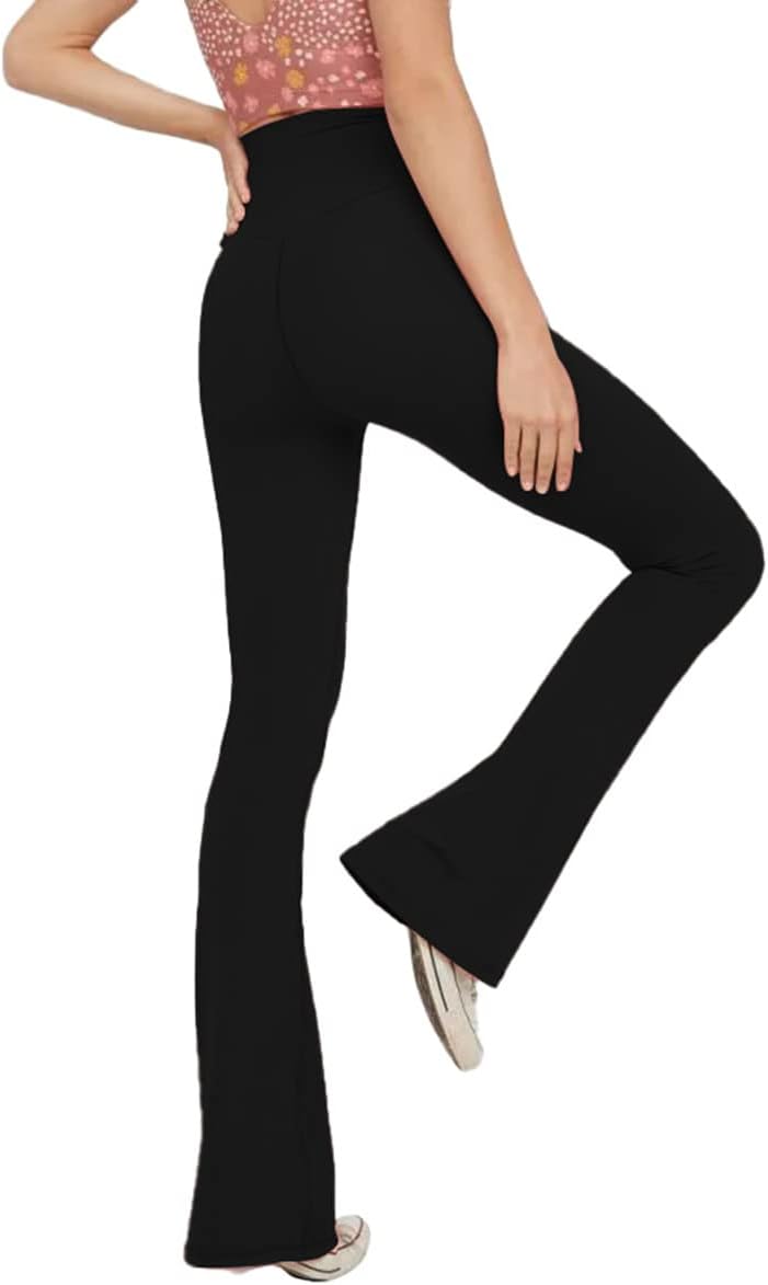 Legginsy do jogi z rozszerzanymi nogawkami - VFit-Czarny-2XS-Trend Polska