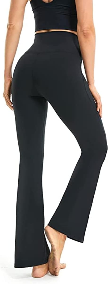 Legginsy do jogi z rozszerzanymi nogawkami - VFit-Czarny-2XS-Trend Polska