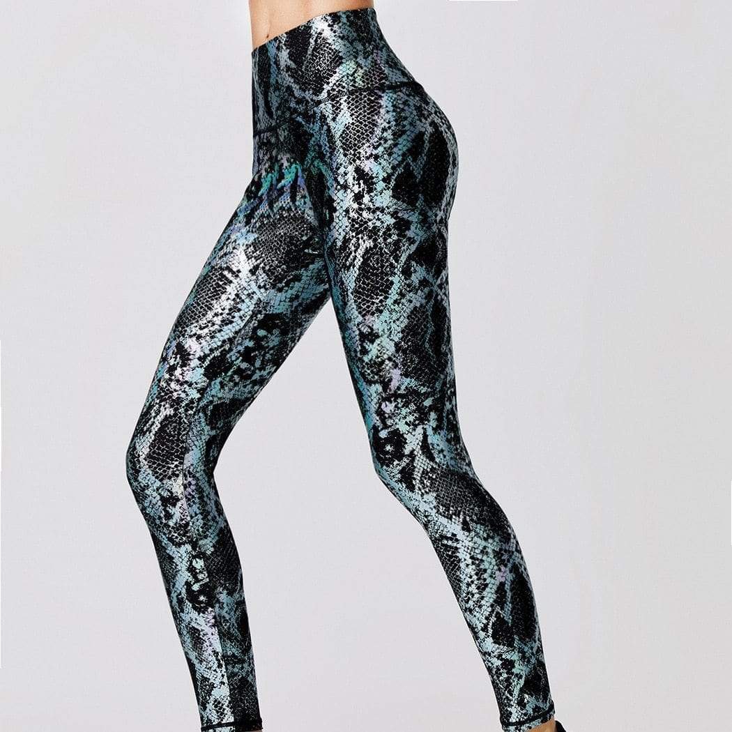 Legginsy Push-Up z Wysokim Stanem - Isla-Szary-S-Trend Polska