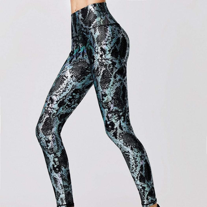 Legginsy Push-Up z Wysokim Stanem - Isla-Szary-S-Trend Polska