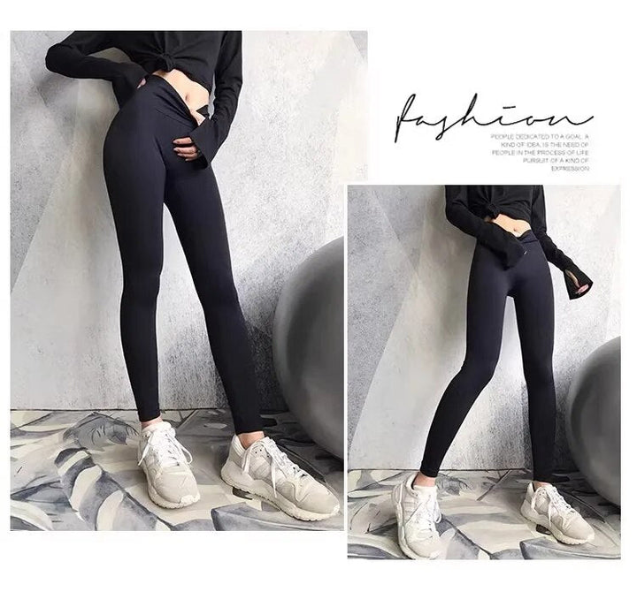 Legginsy sportowe dla kobiet - Livia-Czarny-XS-Trend Polska