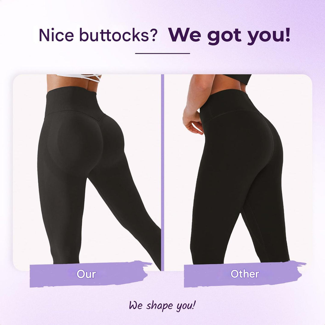 Legginsy sportowe z wysokim stanem dla kobiet – FlexFit-Czarny-S-Trend Polska