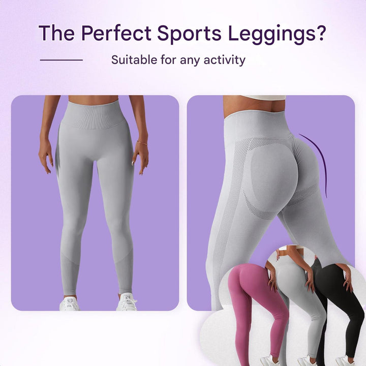 Legginsy sportowe z wysokim stanem dla kobiet – FlexFit-Czarny-S-Trend Polska