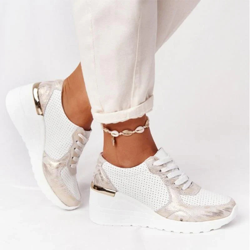 Lekka Air Sneakers dla kobiet - Nova-Beżowy-35-Trend Polska