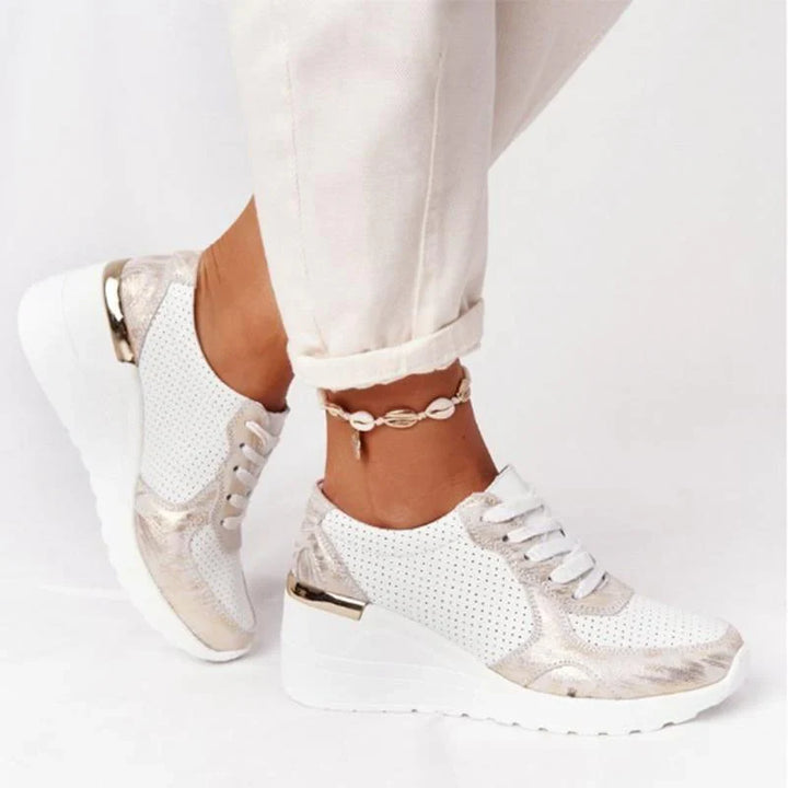 Lekka Air Sneakers dla kobiet - Nova-Beżowy-35-Trend Polska