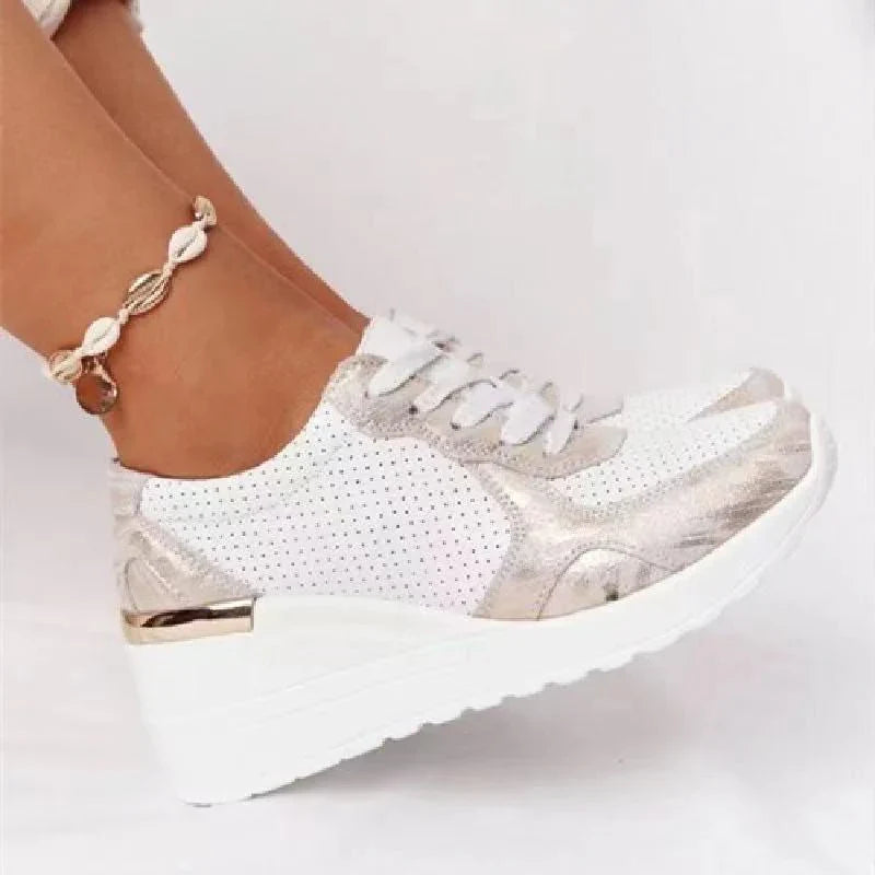 Lekka Air Sneakers dla kobiet - Nova-Beżowy-35-Trend Polska