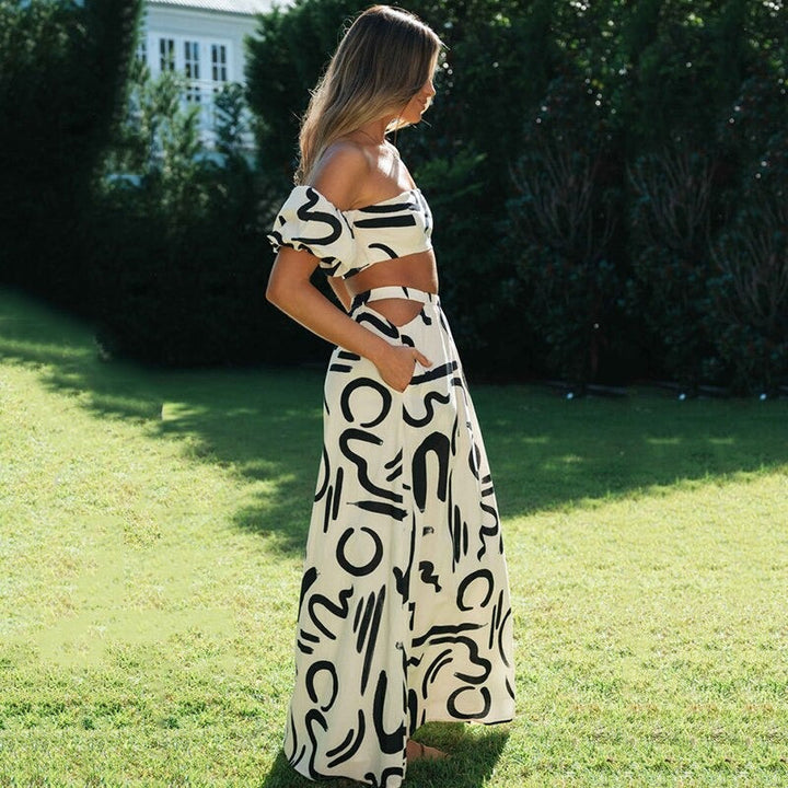 Lekka i stylowa dwuczęściowa kombinezon Boho dla kobiet – Amira-XS-Trend Polska