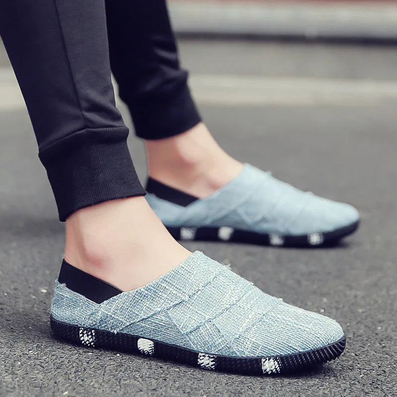 Lekka i stylowa espadryle z płótna z jutową podeszwą dla mężczyzn – Elias-Błękitny-39-Trend Polska