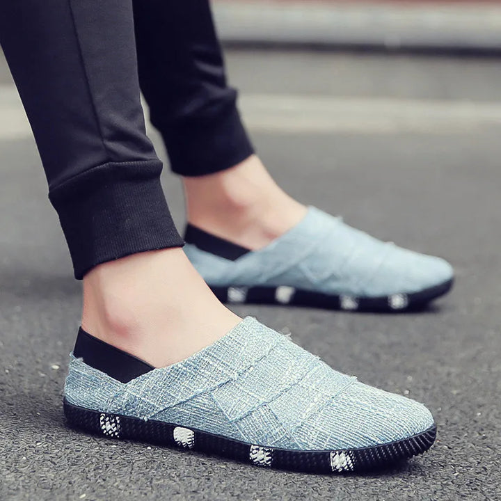 Lekka i stylowa espadryle z płótna z jutową podeszwą dla mężczyzn – Elias-Błękitny-39-Trend Polska
