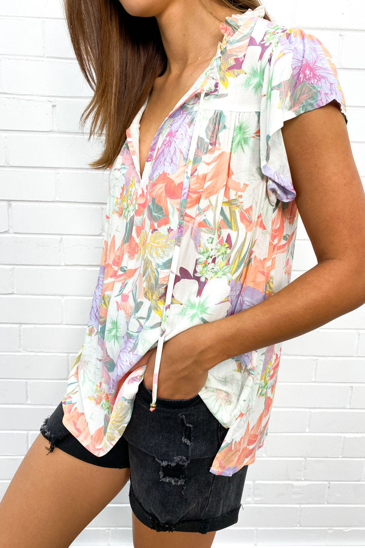 Lekka letnia bluzka damska – Isaline-Pastel-S-Trend Polska