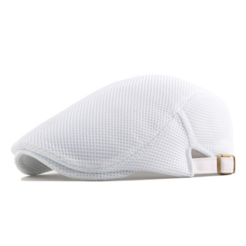 Lekka letnia czapka z daszkiem dla kobiet i mężczyzn – AirStyle Cap-Biały-Trend Polska