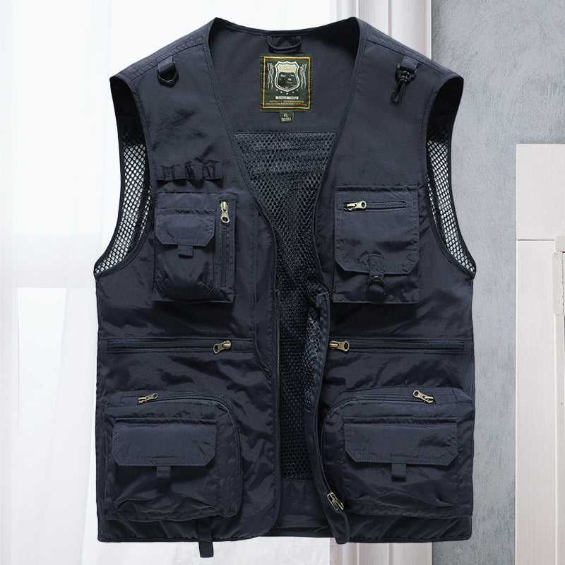 Lekka męska kamizelka outdoorowa – Viktor-ciemnoniebieski-S-Trend Polska
