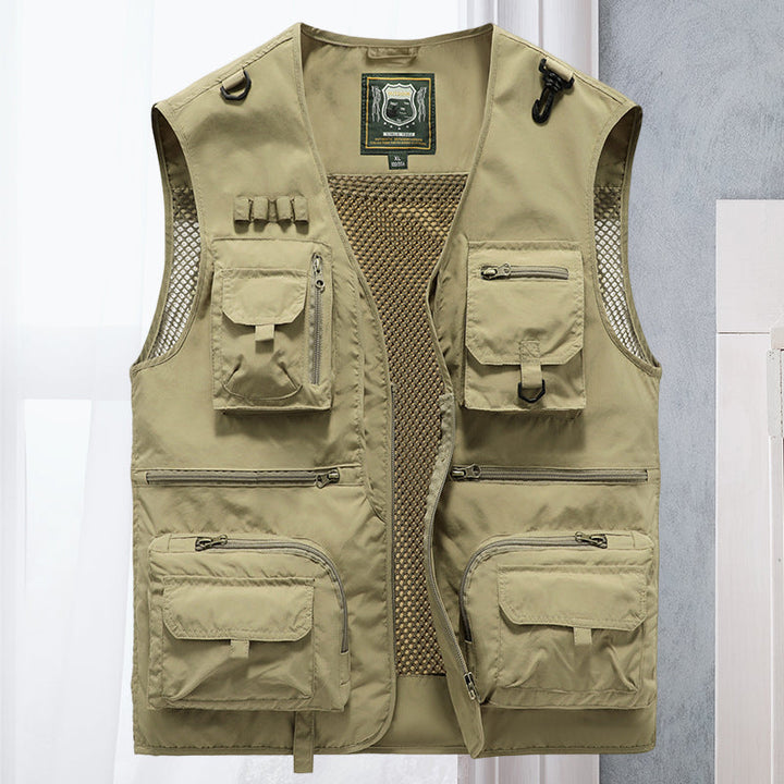 Lekka męska kamizelka outdoorowa – Viktor-Khaki-S-Trend Polska
