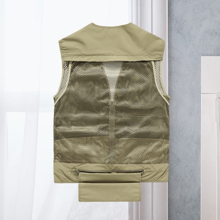 Lekka męska kamizelka outdoorowa – Viktor-Khaki-S-Trend Polska