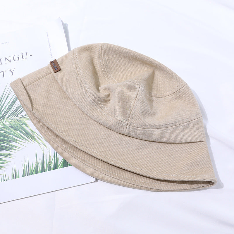 Lekki letni kapelusz bucket z delikatnym wyglądem szwów – StitchShade-Beżowy-Trend Polska