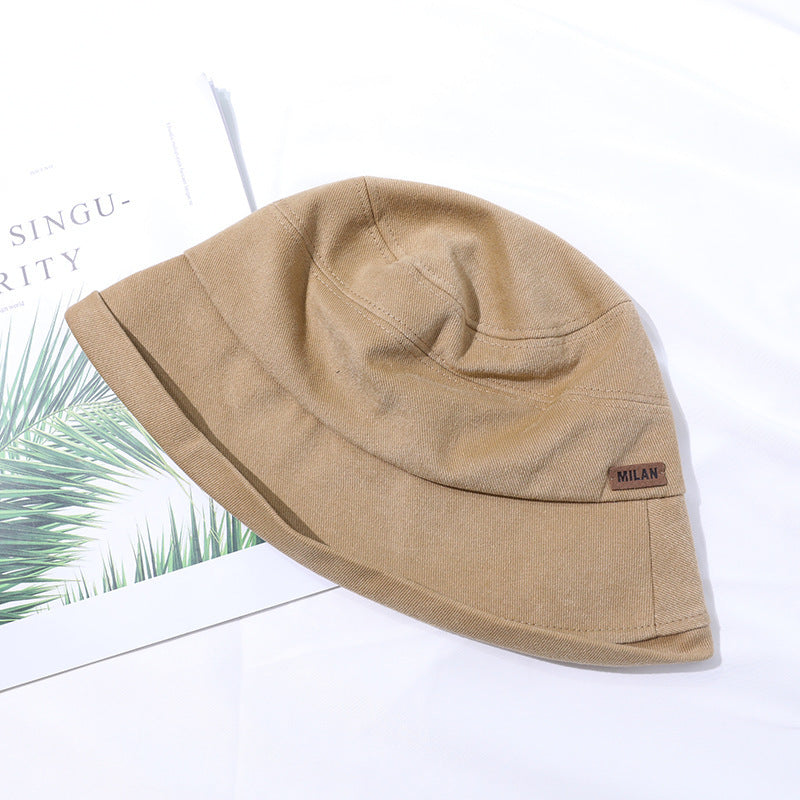 Lekki letni kapelusz bucket z delikatnym wyglądem szwów – StitchShade-Khaki-Trend Polska