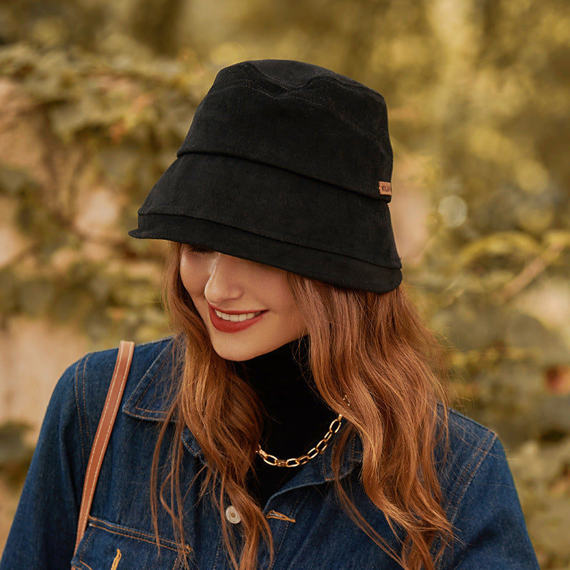 Lekki letni kapelusz bucket z delikatnym wyglądem szwów – StitchShade-Beżowy-Trend Polska