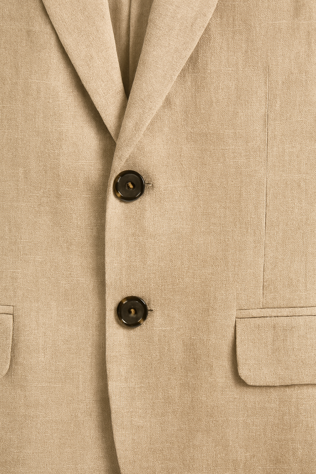 Lekki męski garnitur lniany - 2-częściowy, slim fit, idealny na lato, wesele i biznes-Niebieski-S-Trend Polska