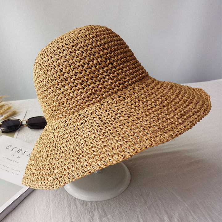 Lekki spadający retro płaski kapelusz letni – Emma-B-Trend Polska
