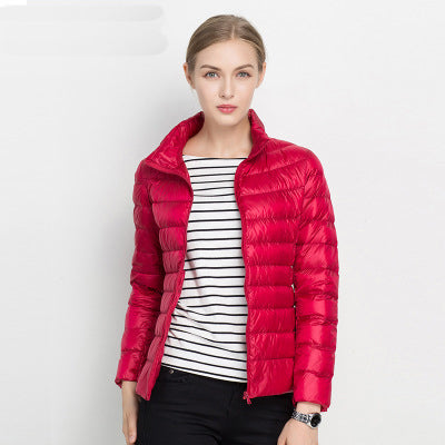 Lekki wodoodporny kurtka puchowa - Urban Shield-Czerwony-S-Trend Polska